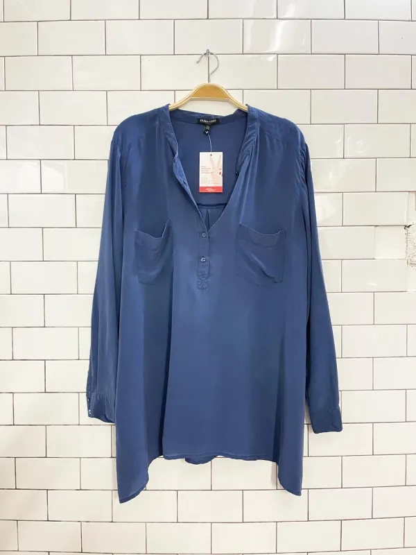 eileen fisher 100% sustainable silk blouse sold by Good Market Thrift Store
