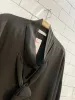 liviana conti tie neck boxy silk blouse sold by Good Market Thrift Store
