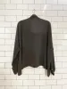 liviana conti tie neck boxy silk blouse sold by Good Market Thrift Store