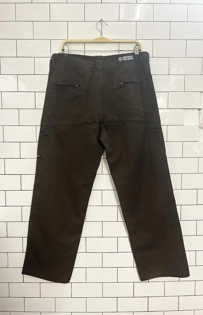 vintage 00s independant trucks wide leg utility skate pants sold by Good Market Thrift Store product image thumbnail 5