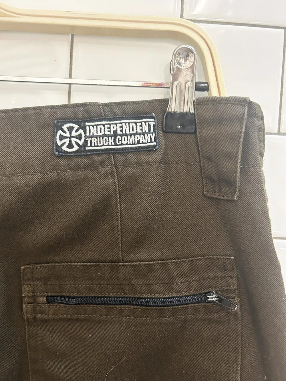 vintage 00s independant trucks wide leg utility skate pants sold by Good Market Thrift Store product image thumbnail 2