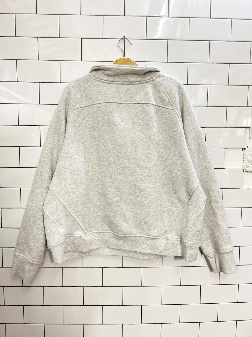 1/2 zip oversized fleece sweatshirt sold by Good Market Thrift Store product image thumbnail 3