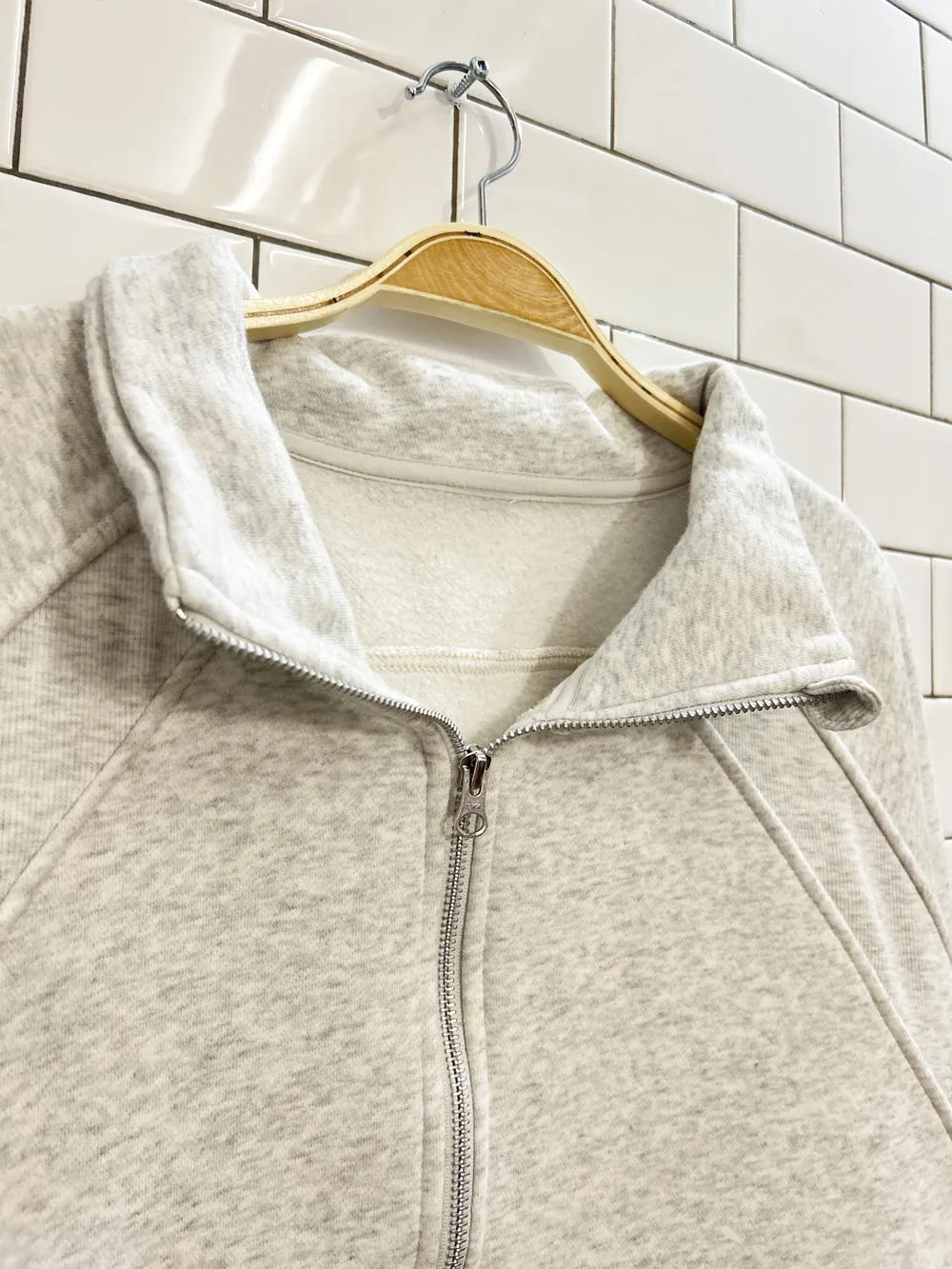 1/2 zip oversized fleece sweatshirt sold by Good Market Thrift Store product image thumbnail 2