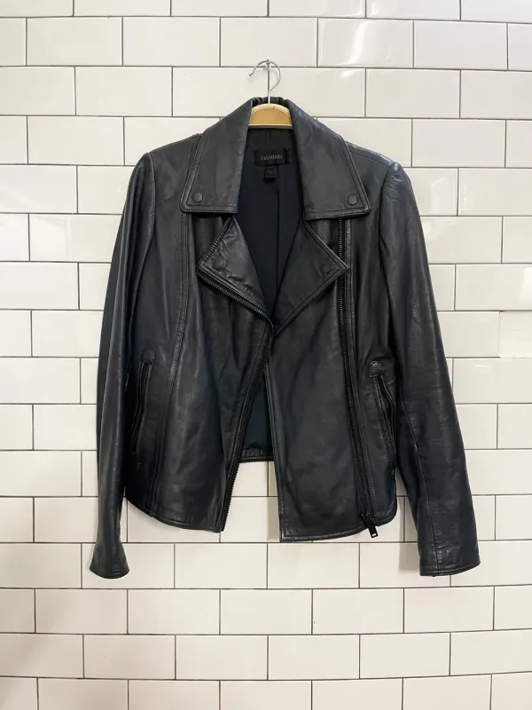 danier butter leather biker jacket sold by Good Market Thrift Store