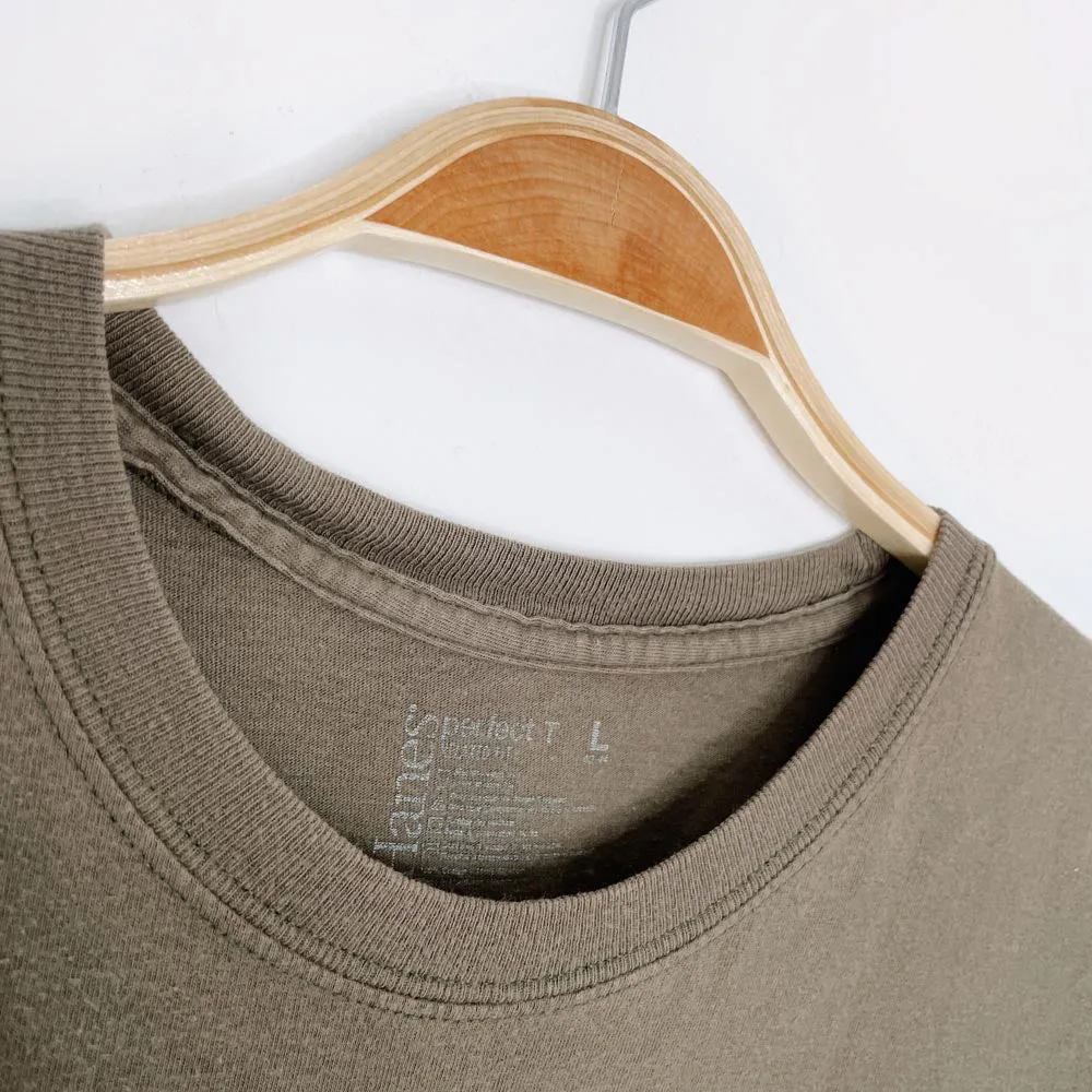 hanes x earth activist pocket tee sold by Good Market Thrift Store product image thumbnail 5