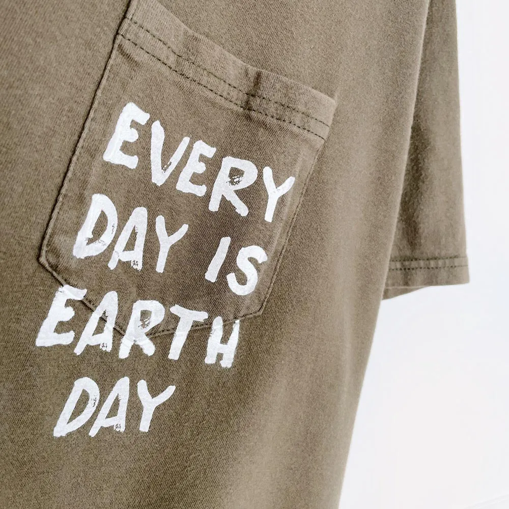 hanes x earth activist pocket tee sold by Good Market Thrift Store product image thumbnail 2