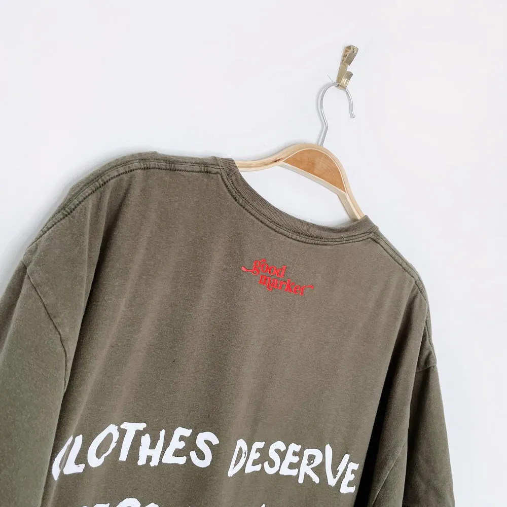 hanes x earth activist pocket tee sold by Good Market Thrift Store product image thumbnail 4