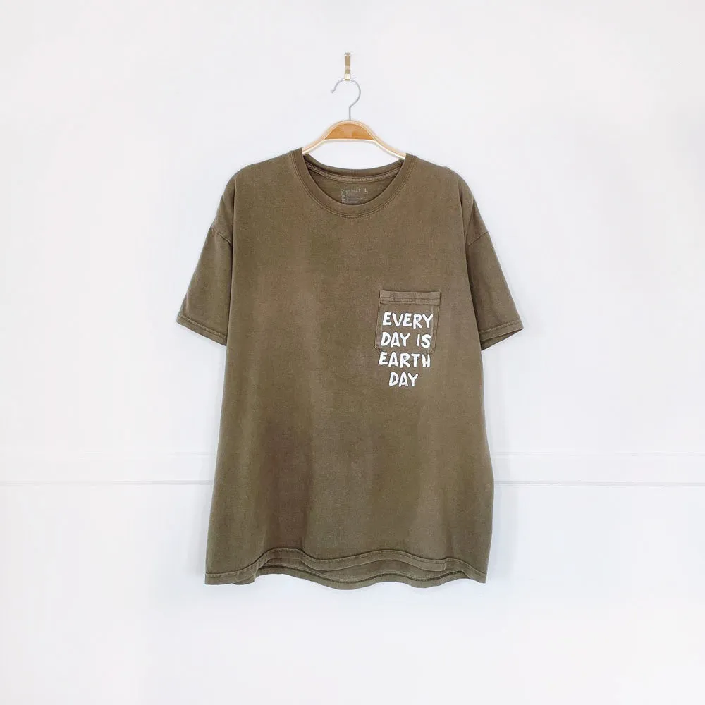 hanes x earth activist pocket tee sold by Good Market Thrift Store