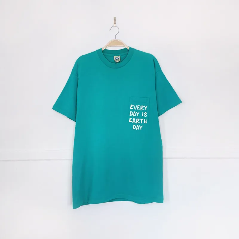 vintage 90s tt&co x earth activist pocket tee sold by Good Market Thrift Store