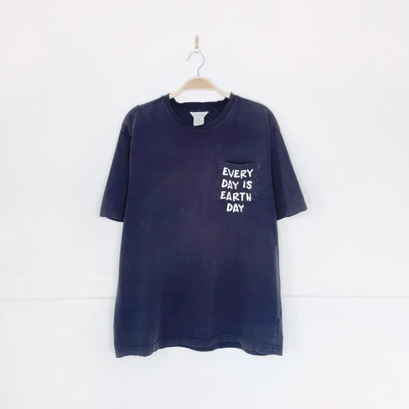 vintage 90s outline x earth activist pocket tee sold by Good Market Thrift Store