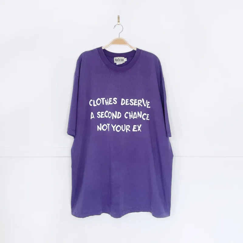 vintage 90s non-fiction x earth activist oversized tee sold by Good Market Thrift Store