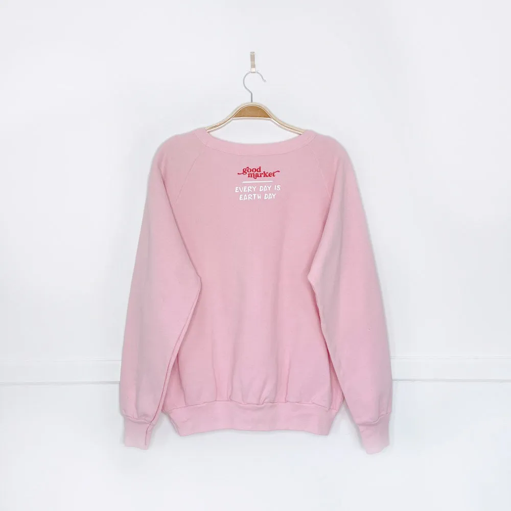 vintage 80s x earth activist fleece crew sold by Good Market Thrift Store product image thumbnail 3