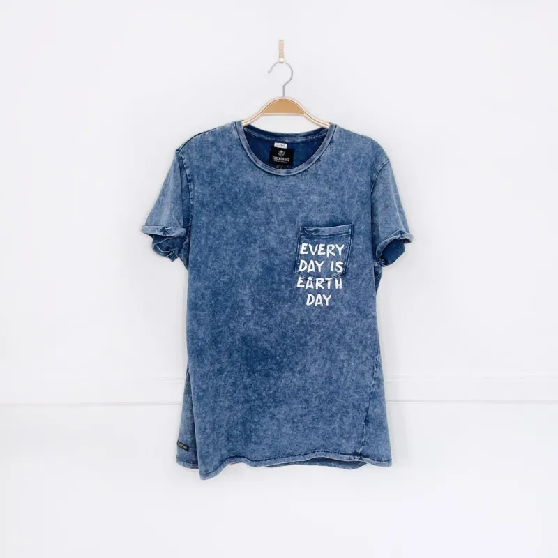 threadbare x earth activist acid wash pocket tee sold by Good Market Thrift Store