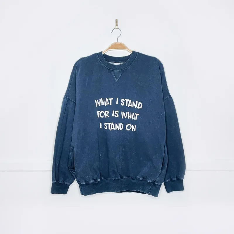 j&co x earth activist pocket crew sweatshirt sold by Good Market Thrift Store
