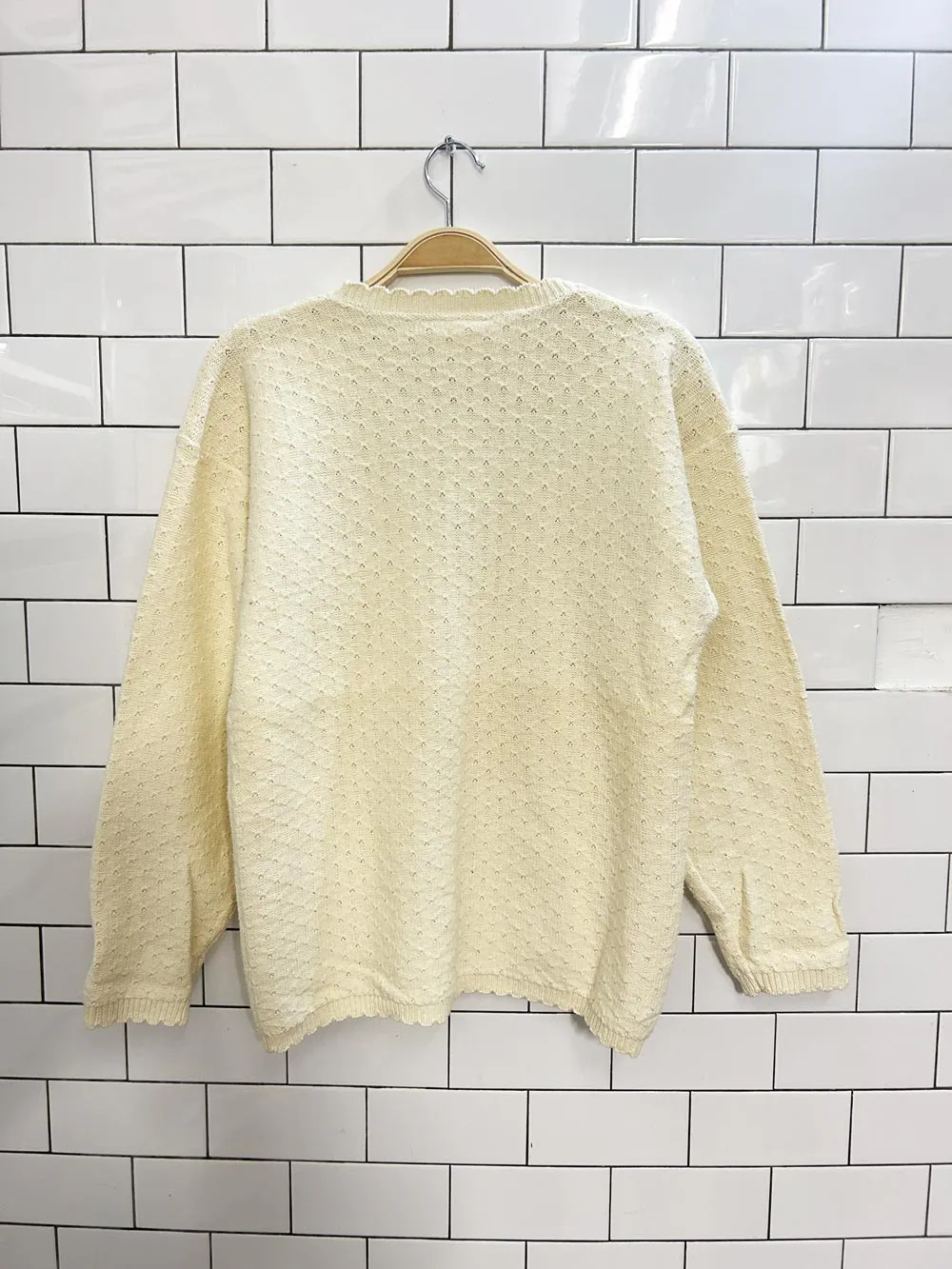 vintage 00s northern traditions floral embroidered knit cardigan sold by Good Market Thrift Store product image thumbnail 3