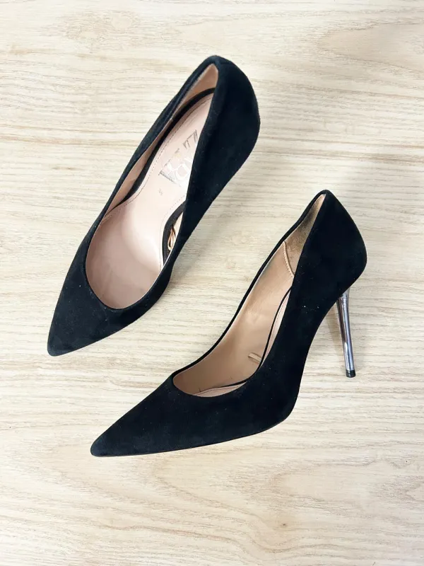 zara suede high heels sold by Good Market Thrift Store