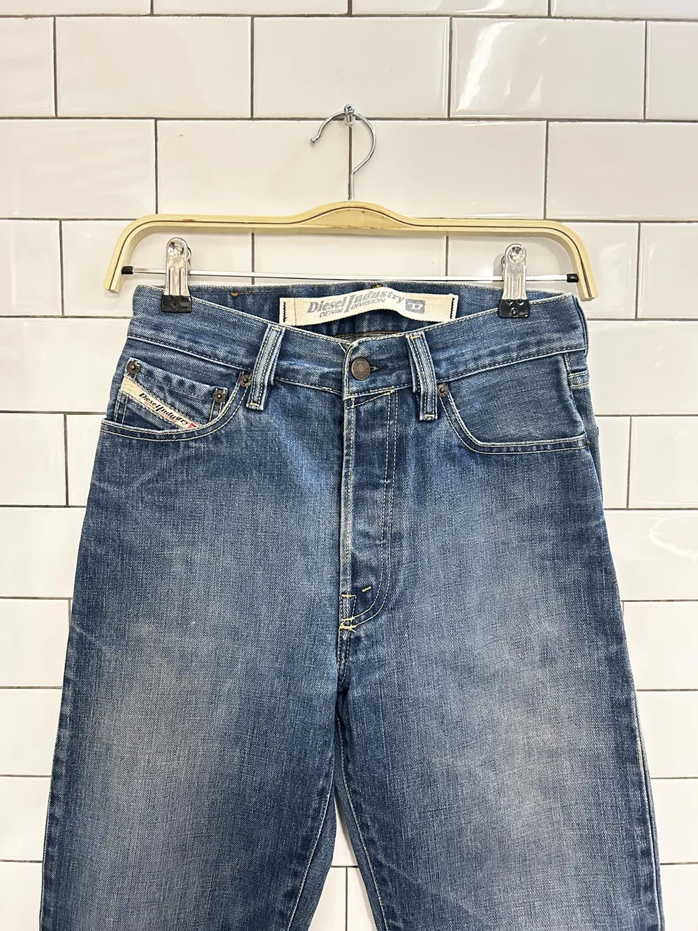 vintage 90s diesel type rr55 straight leg button fly jeans sold by Good Market Thrift Store