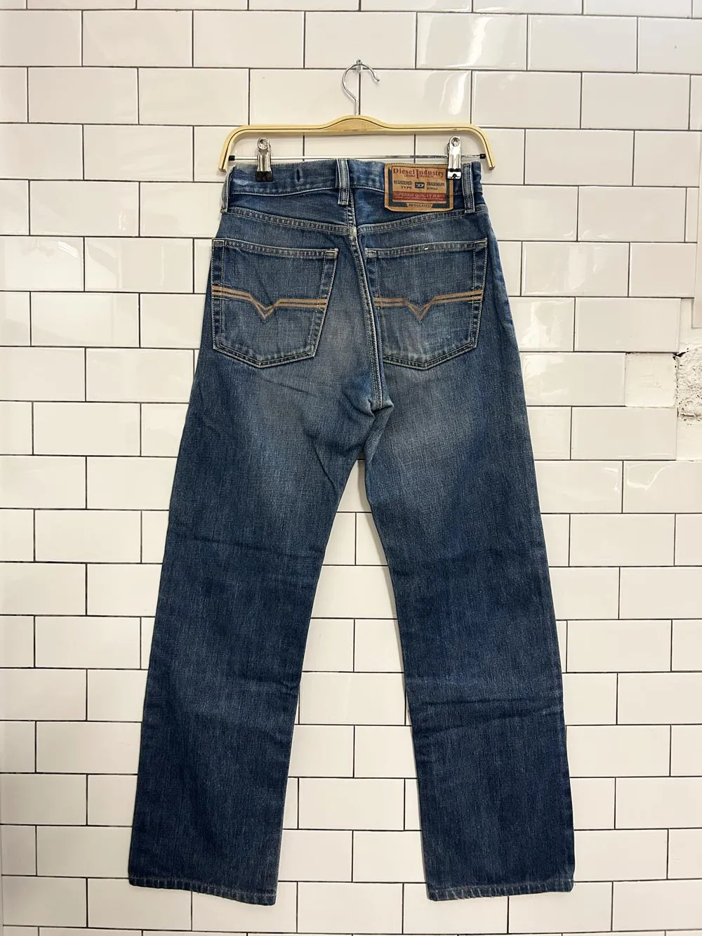 vintage 90s diesel type rr55 straight leg button fly jeans sold by Good Market Thrift Store product image thumbnail 4