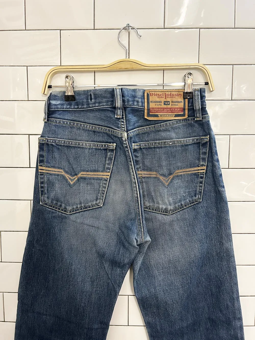 vintage 90s diesel type rr55 straight leg button fly jeans sold by Good Market Thrift Store product image thumbnail 2