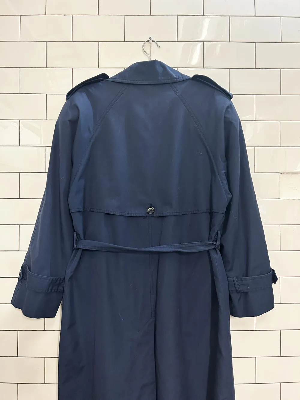 vintage 90s eaton classic trench coat sold by Good Market Thrift Store product image thumbnail 3