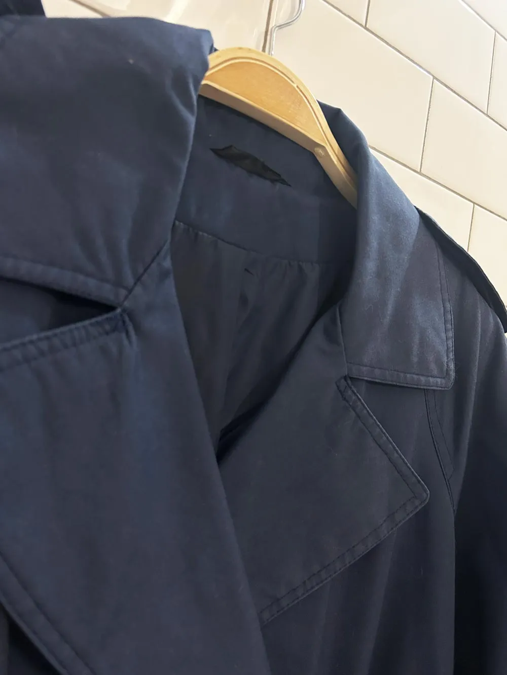 vintage 90s eaton classic trench coat sold by Good Market Thrift Store product image thumbnail 2