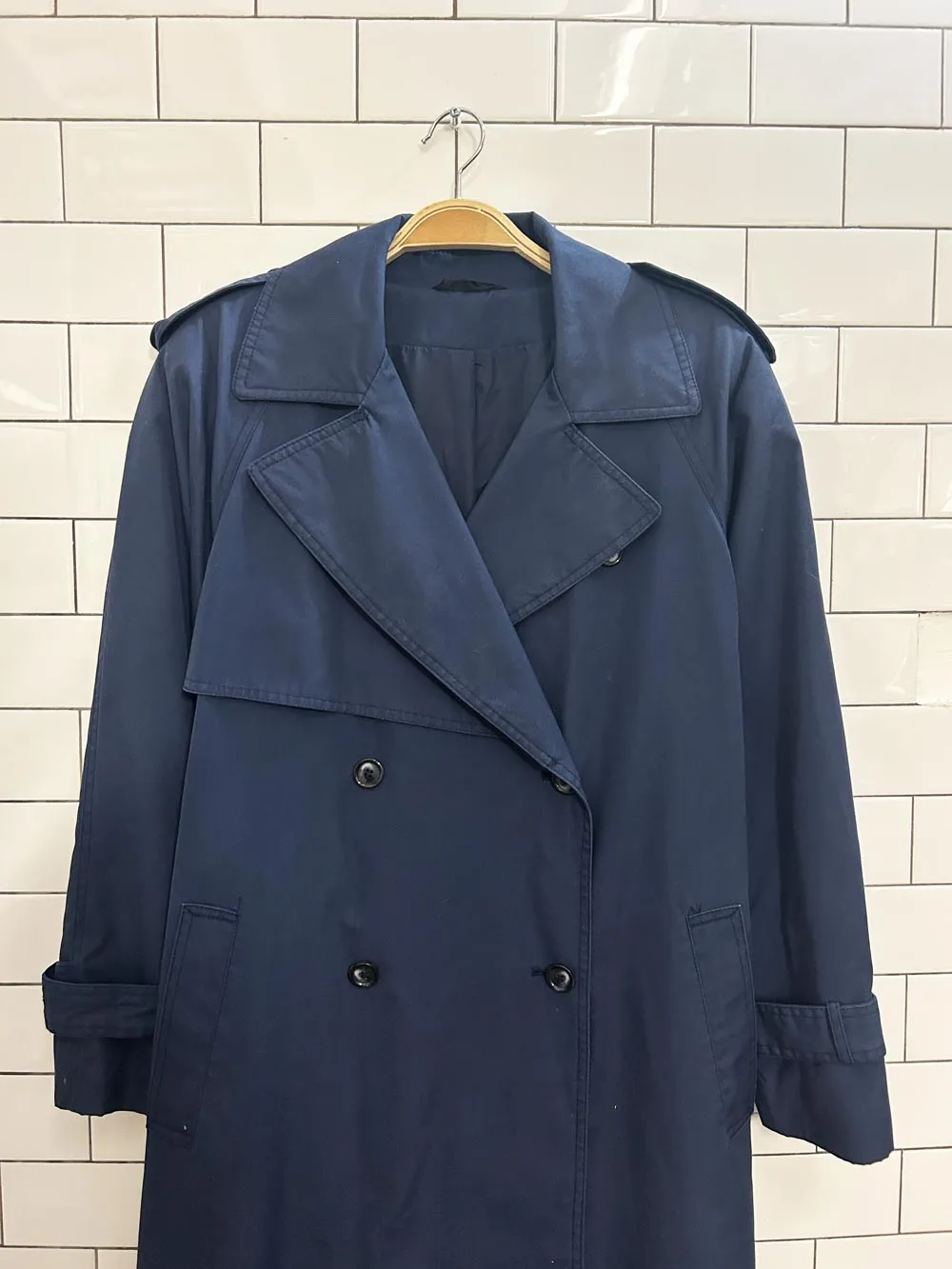 vintage 90s eaton classic trench coat sold by Good Market Thrift Store