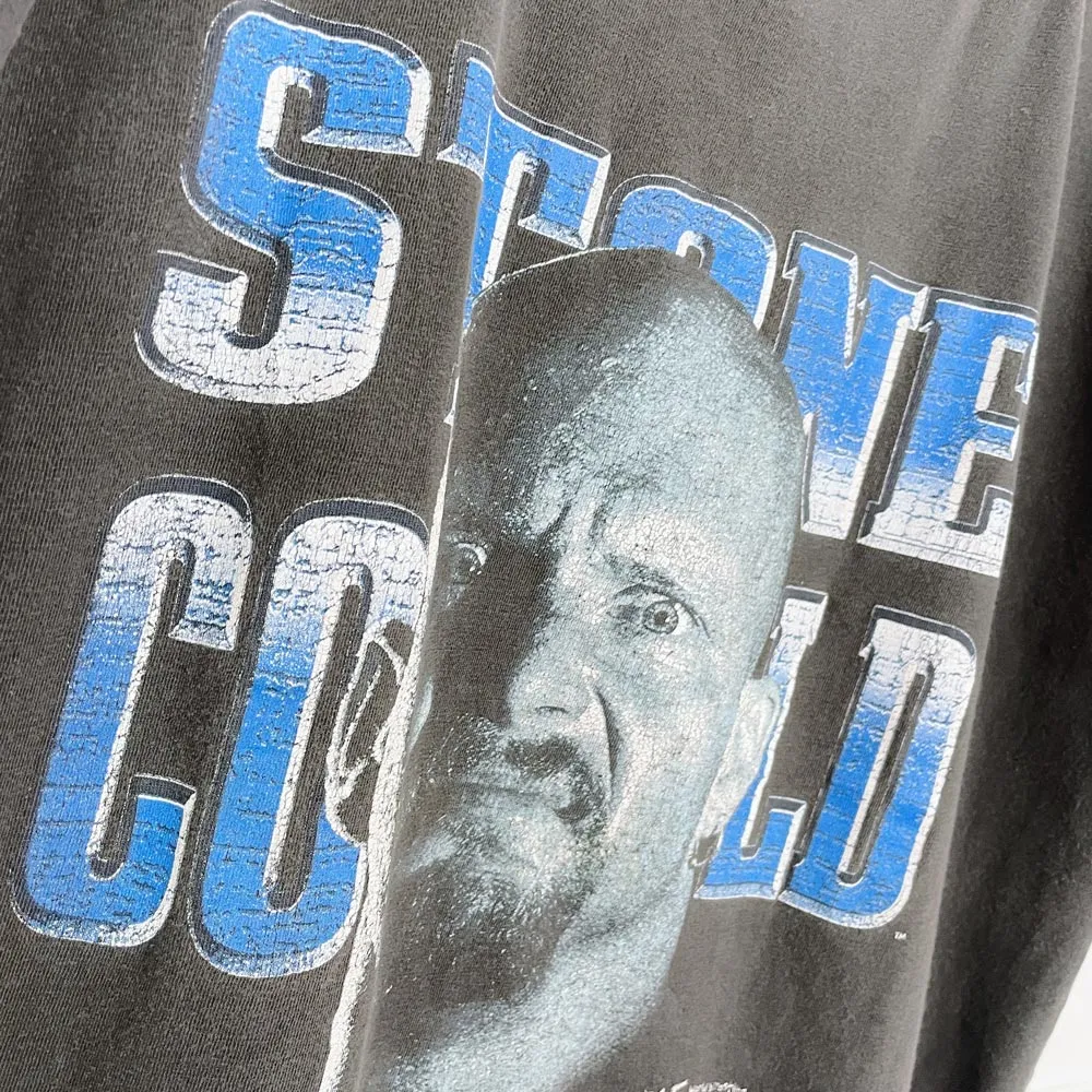 vintage 90s stone cold austen wwf muscle tee sold by Good Market Thrift Store product image thumbnail 3