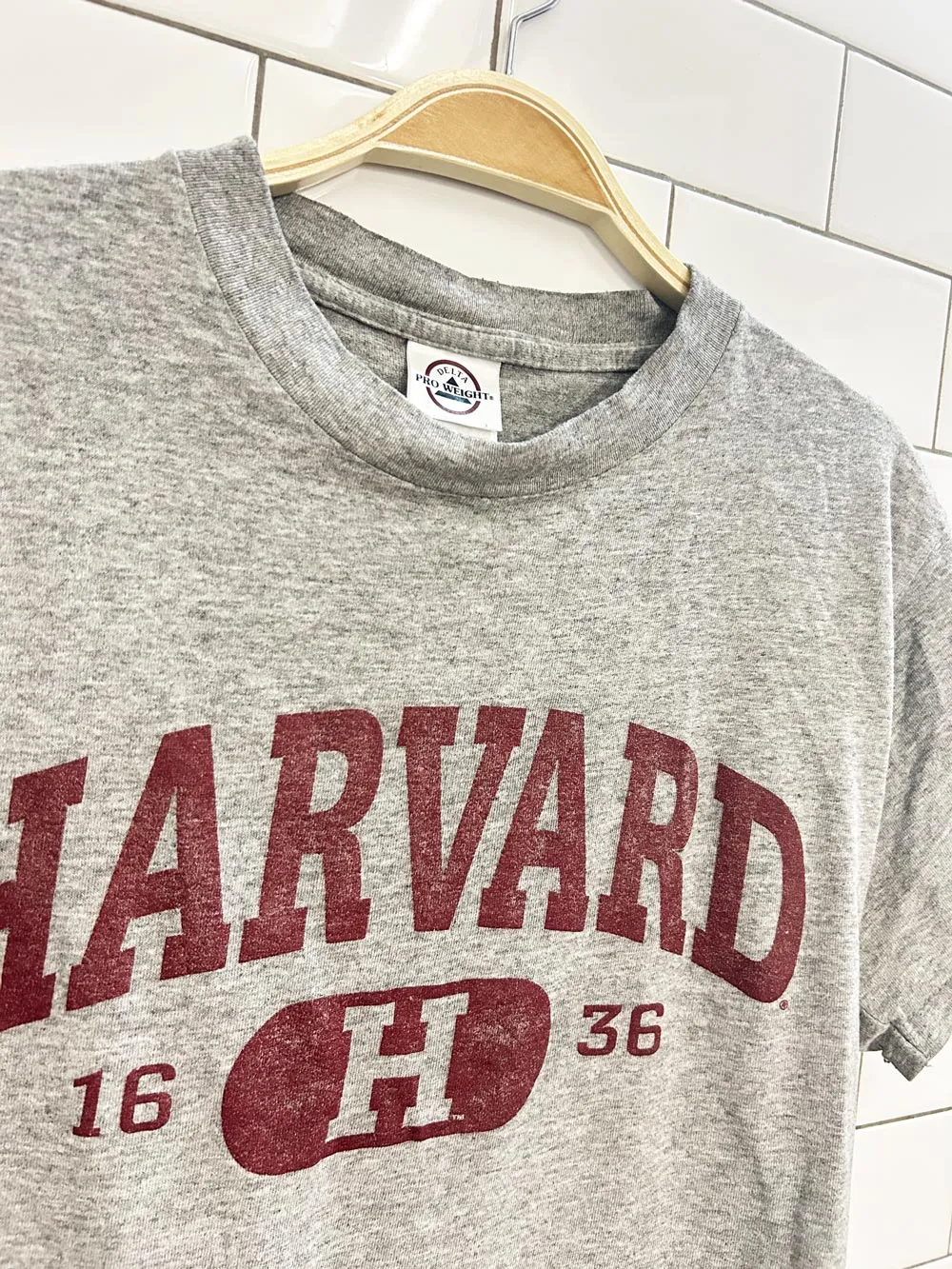 vintage 00s harvard graphic tee sold by Good Market Thrift Store product image thumbnail 2