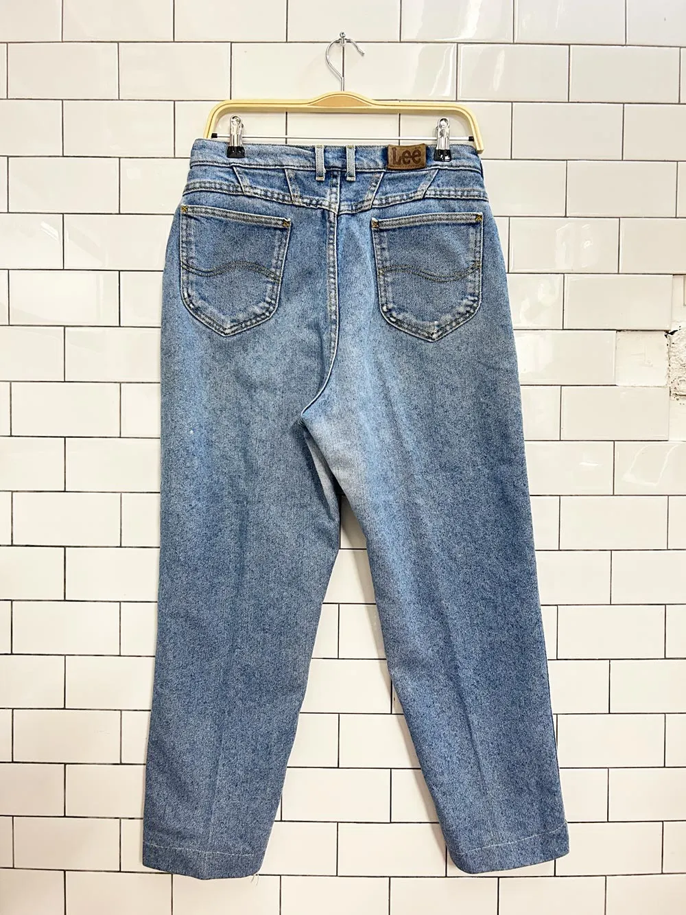 vintage 90s lee straight jeans sold by Good Market Thrift Store product image thumbnail 4