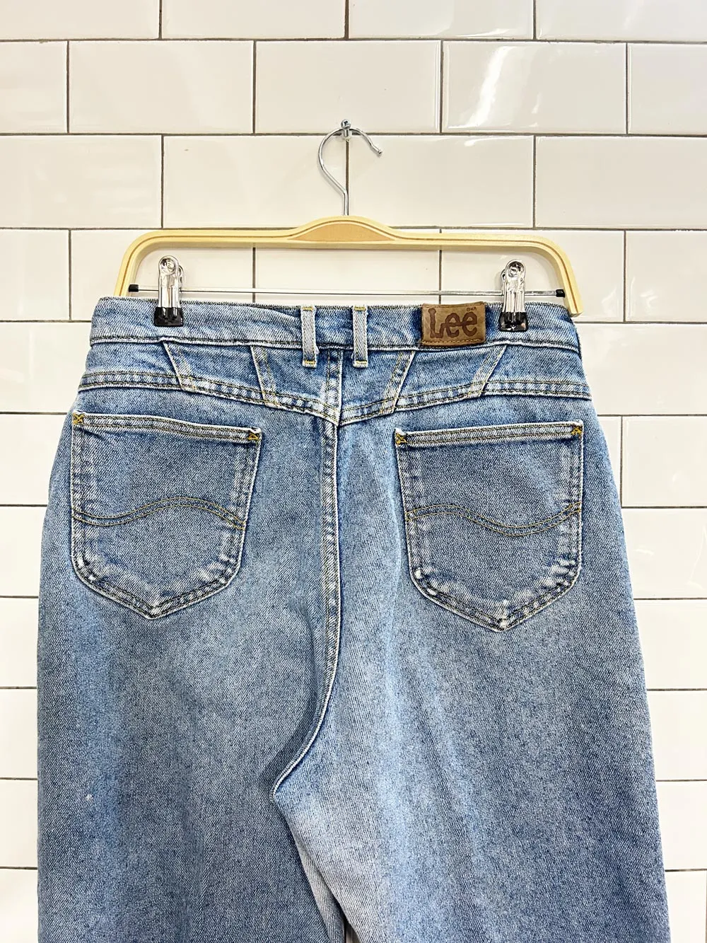 vintage 90s lee straight jeans sold by Good Market Thrift Store product image thumbnail 2