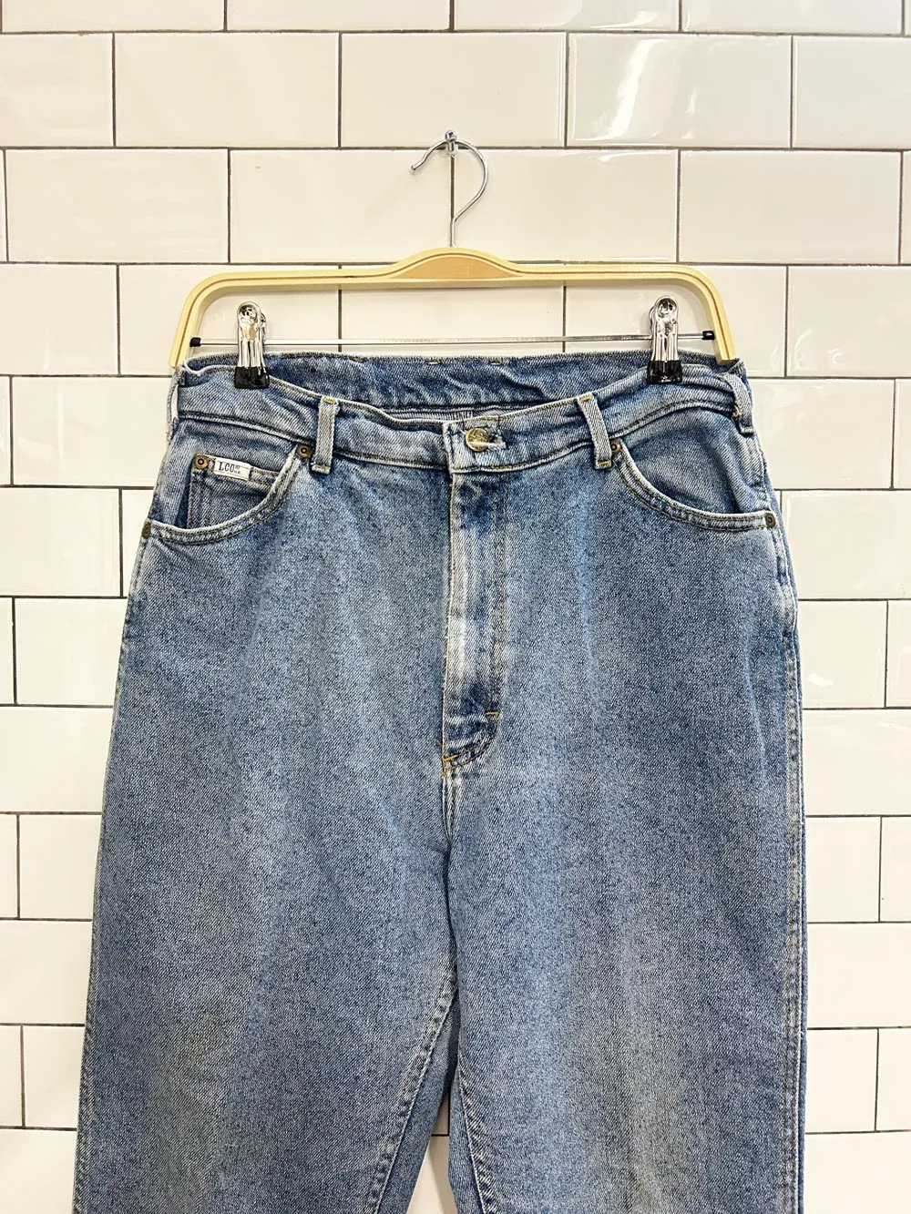 vintage 90s lee straight jeans sold by Good Market Thrift Store