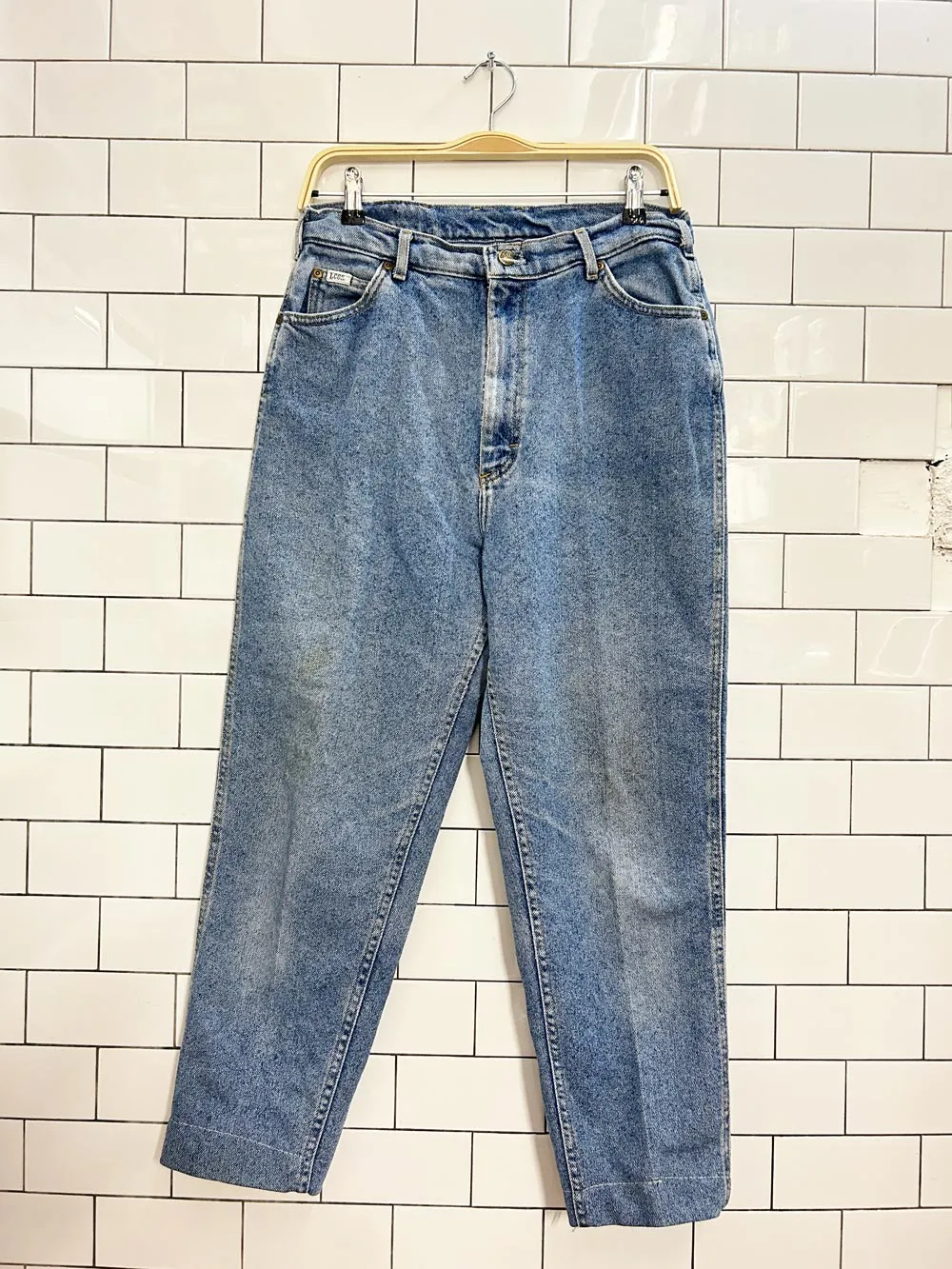 vintage 90s lee straight jeans sold by Good Market Thrift Store product image thumbnail 3