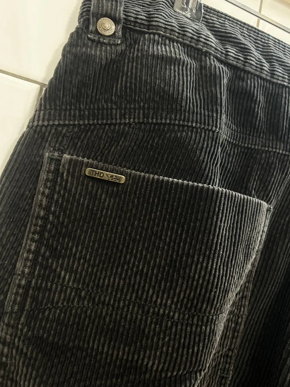 vintage 00s tommy hilfiger wide leg corduroy pants sold by Good Market Thrift Store product image thumbnail 5