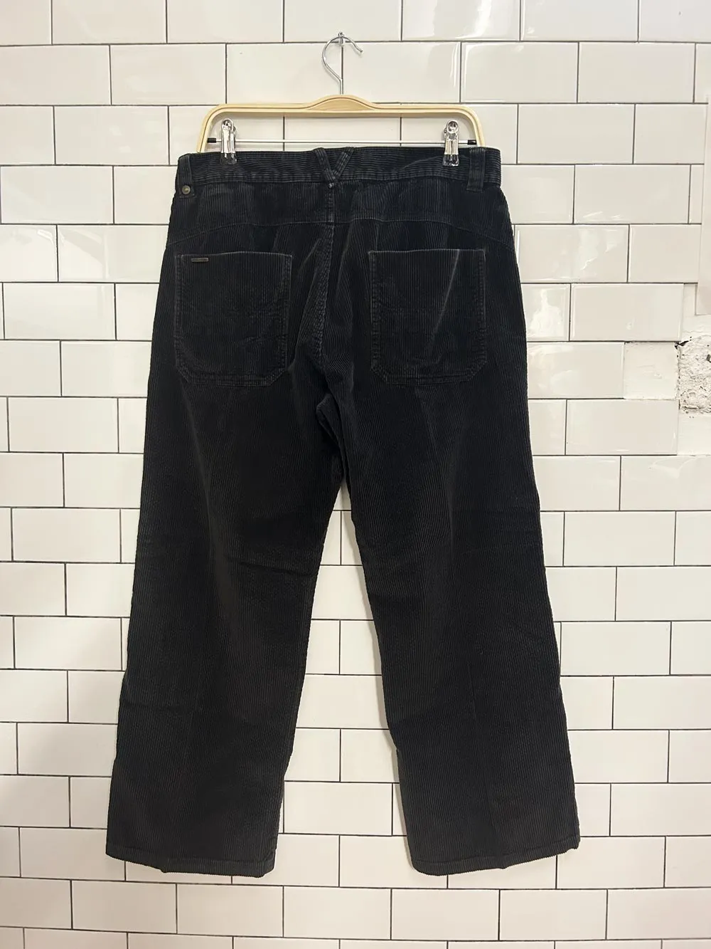 vintage 00s tommy hilfiger wide leg corduroy pants sold by Good Market Thrift Store product image thumbnail 4