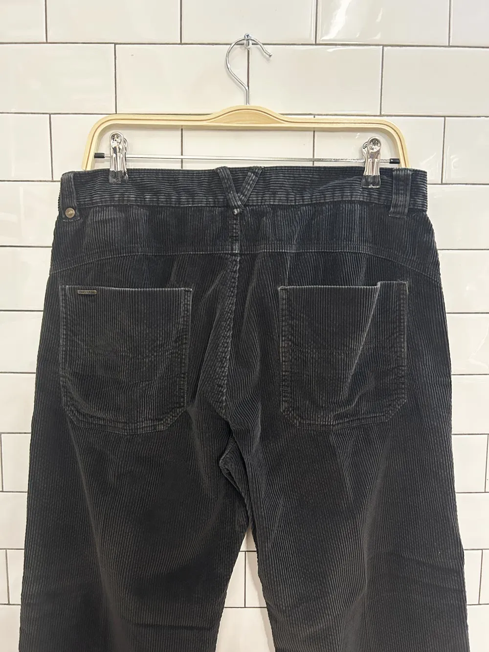 vintage 00s tommy hilfiger wide leg corduroy pants sold by Good Market Thrift Store product image thumbnail 2