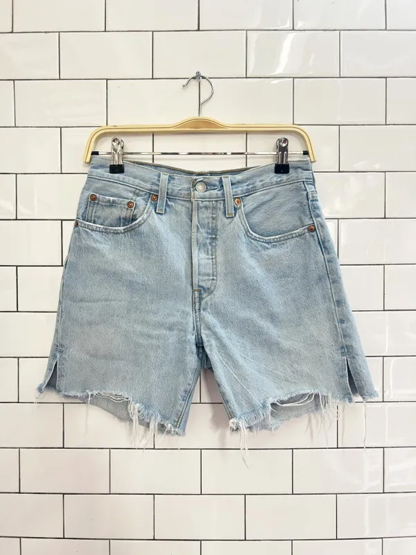 levi's 501 original cut off denim shorts sold by Good Market Thrift Store