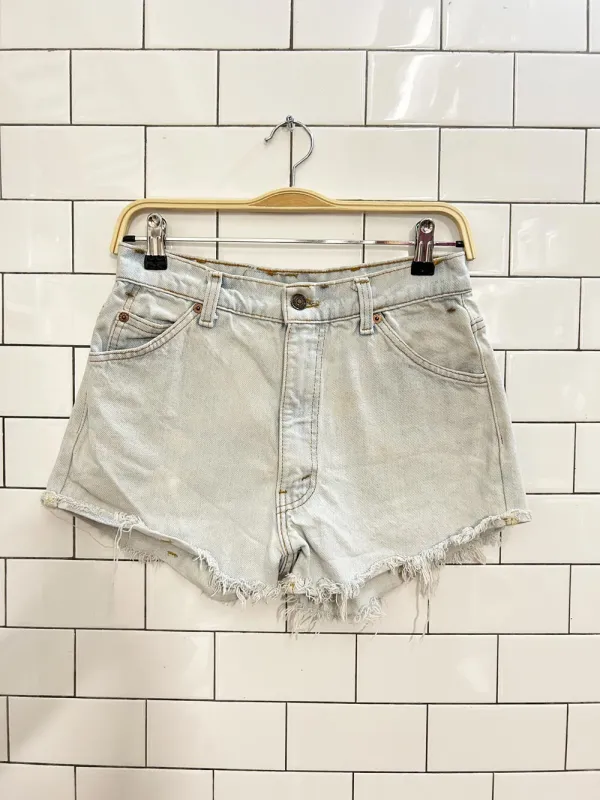 vintage levi’s orange tab cut off denim shorts sold by Good Market Thrift Store