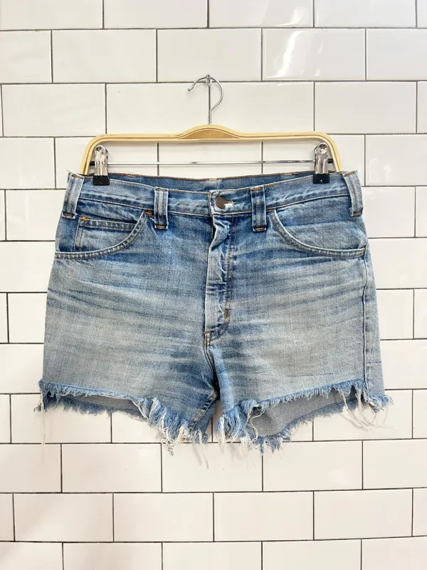 vintage 80s gwg scrubbies cut off jean shorts sold by Good Market Thrift Store