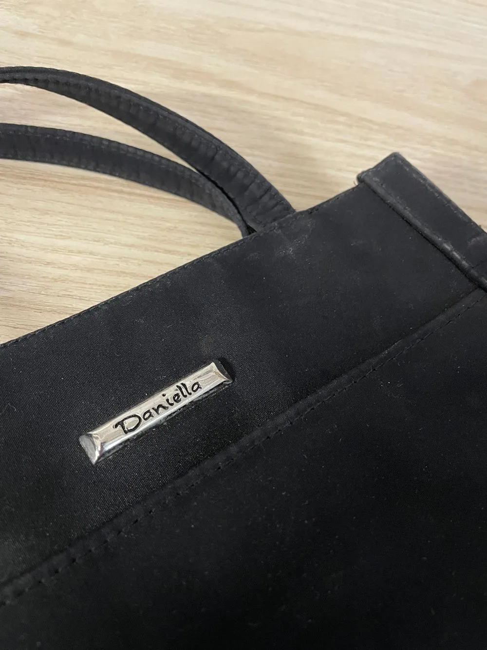 vintage 00s daniella minimal nylon shoulder bag sold by Good Market Thrift Store product image thumbnail 3