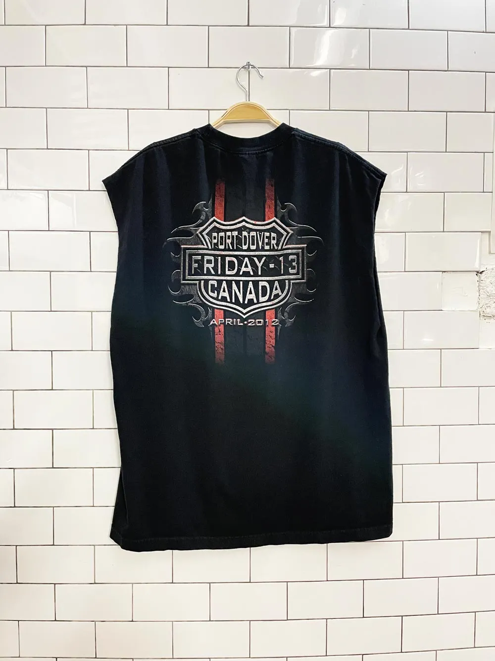 vintage 00s friday the 13th muscle tee sold by Good Market Thrift Store product image thumbnail 3