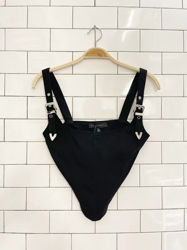 nwt no vacancy buckle bustier tank sold by Good Market Thrift Store