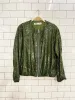 zara sequin zip bomber jacket sold by Good Market Thrift Store