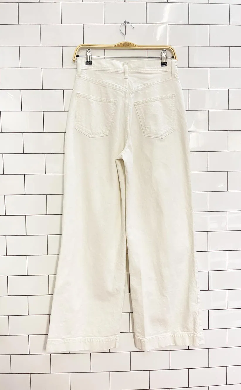 gap trouser high rise wide leg jeans sold by Good Market Thrift Store product image thumbnail 5