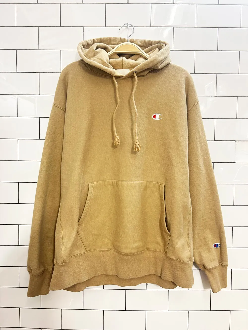 champion reverse weave oversized hoodie sold by Good Market Thrift Store