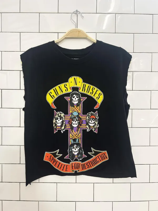 guns n roses appetite for destruction muscle tee sold by Good Market Thrift Store