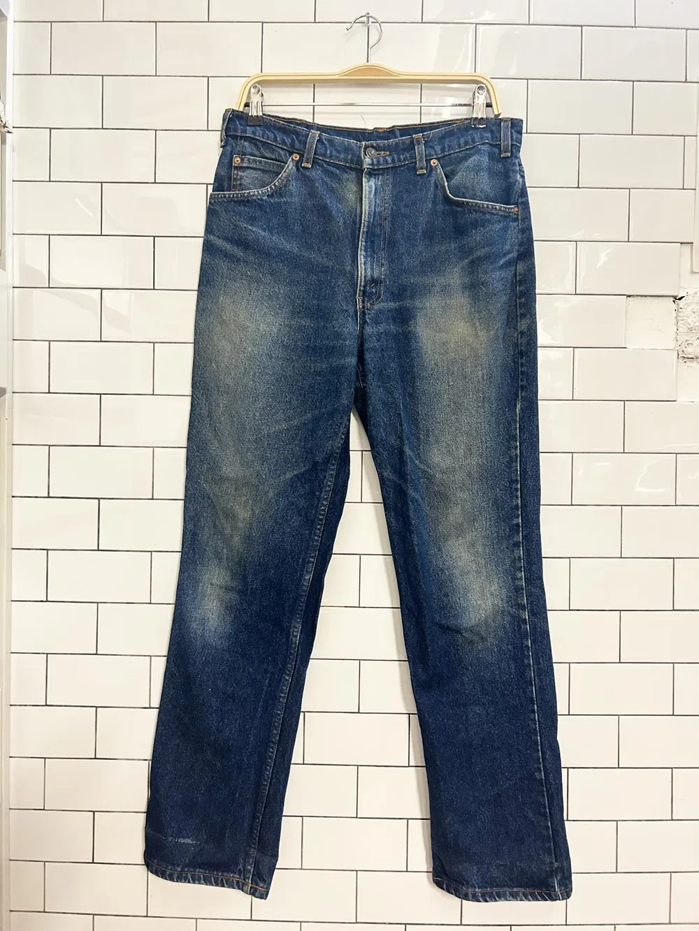 vintage levi's 619 orange tab straight jeans sold by Good Market Thrift Store product image thumbnail 3