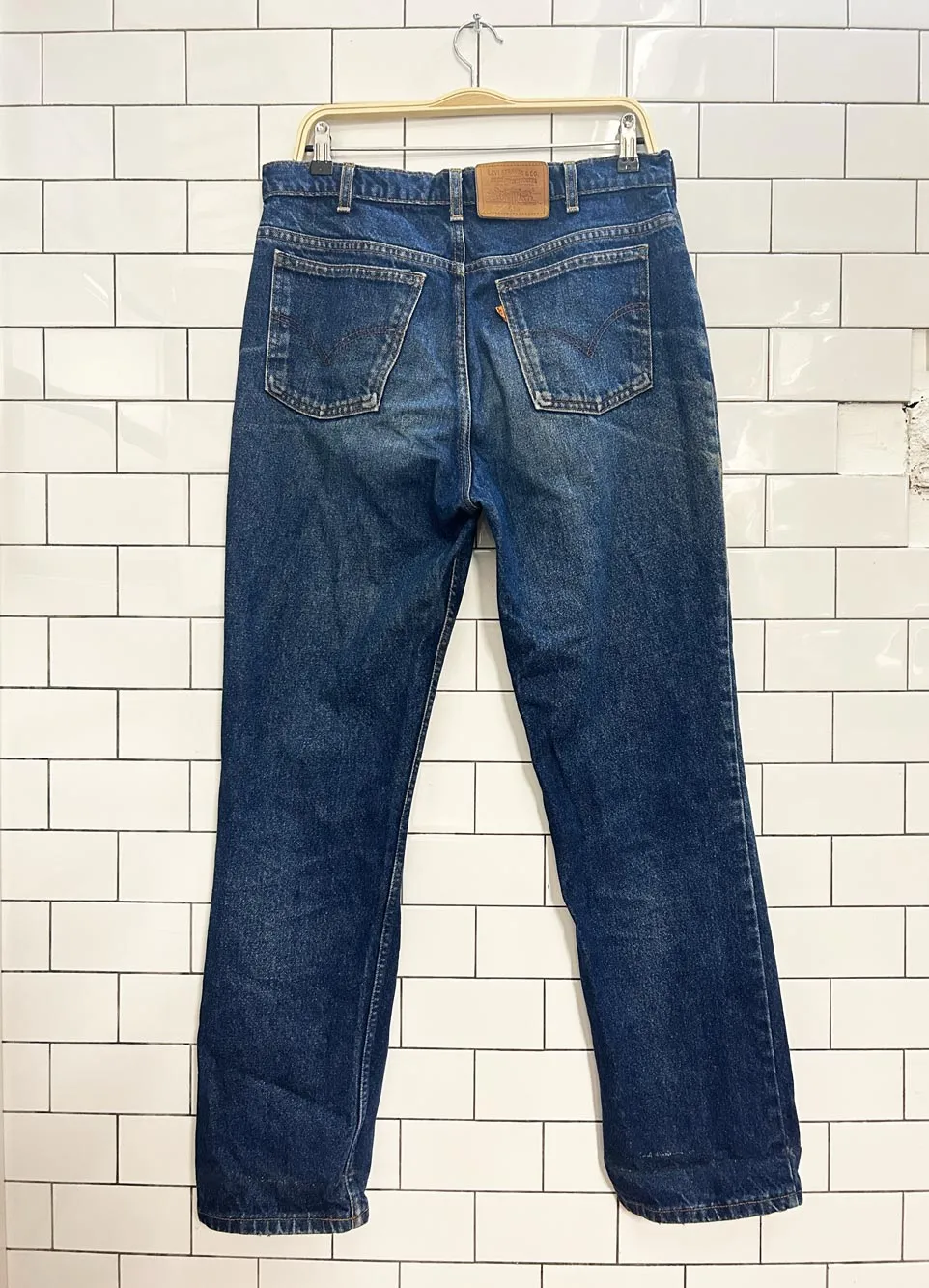 vintage levi's 619 orange tab straight jeans sold by Good Market Thrift Store product image thumbnail 5