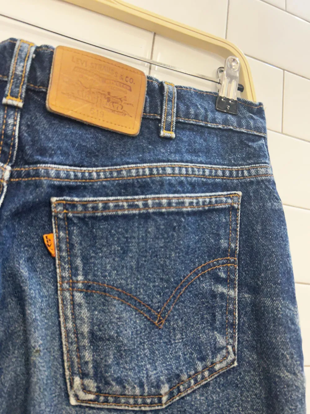 vintage levi's 619 orange tab straight jeans sold by Good Market Thrift Store product image thumbnail 4