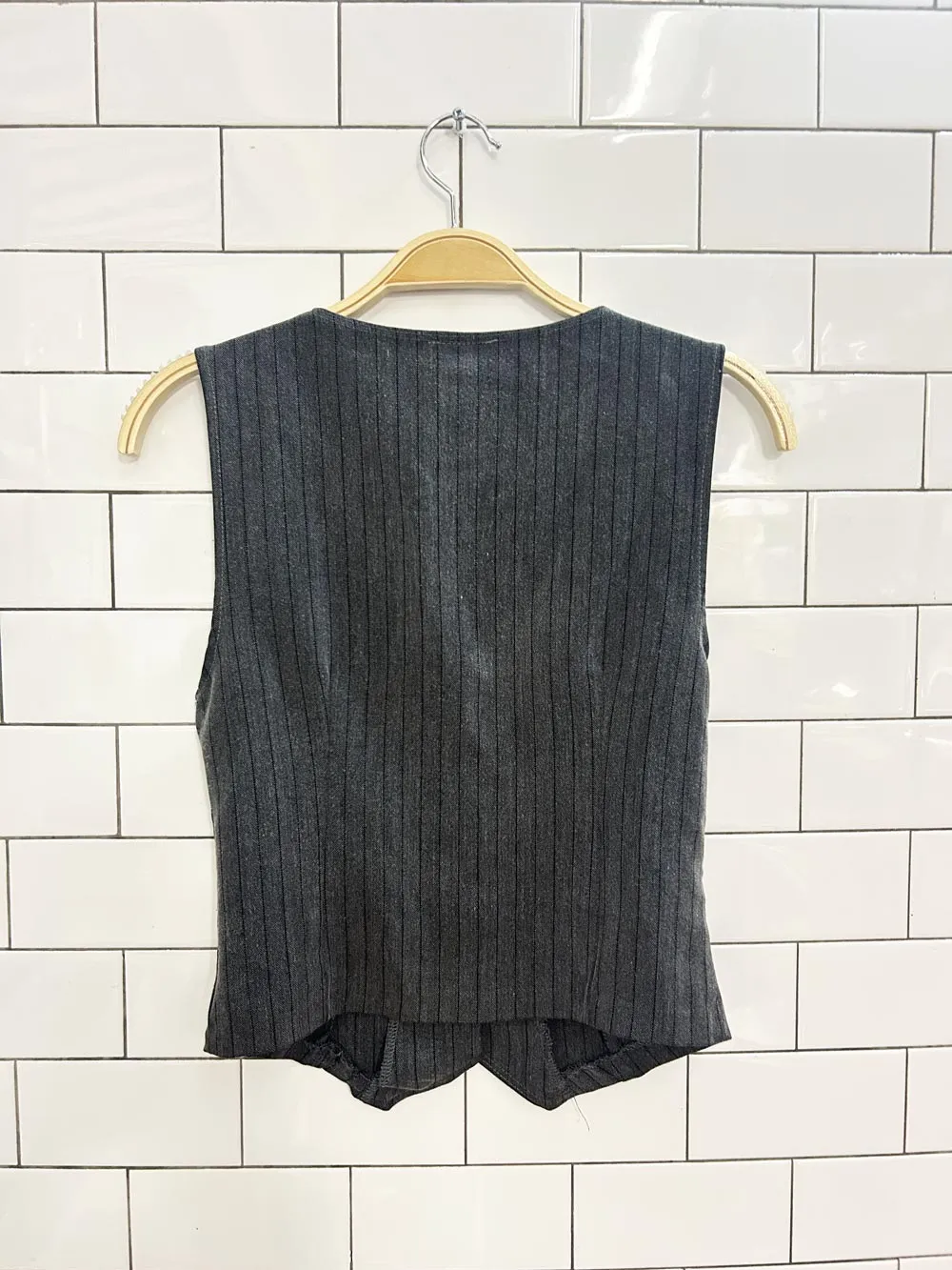 y2k k.mode striped vest sold by Good Market Thrift Store product image thumbnail 3