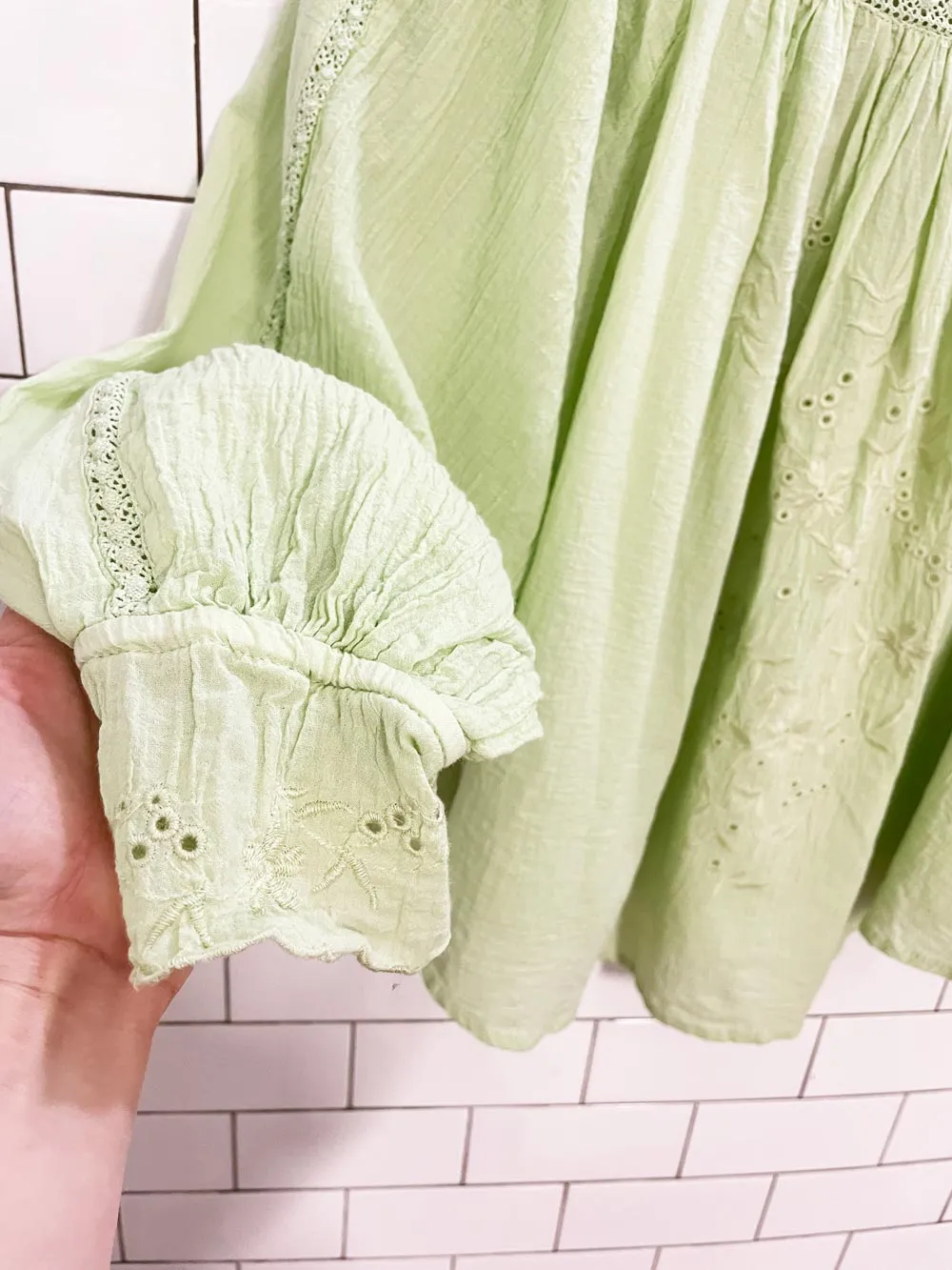 liv los angeles boho balloon sleeve blouse sold by Good Market Thrift Store product image thumbnail 2